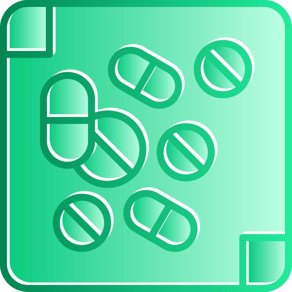 Medicine Gradient Slip Icon vector