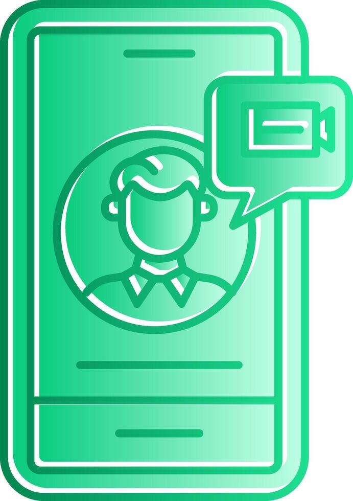 Conference Gradient Slip Icon vector