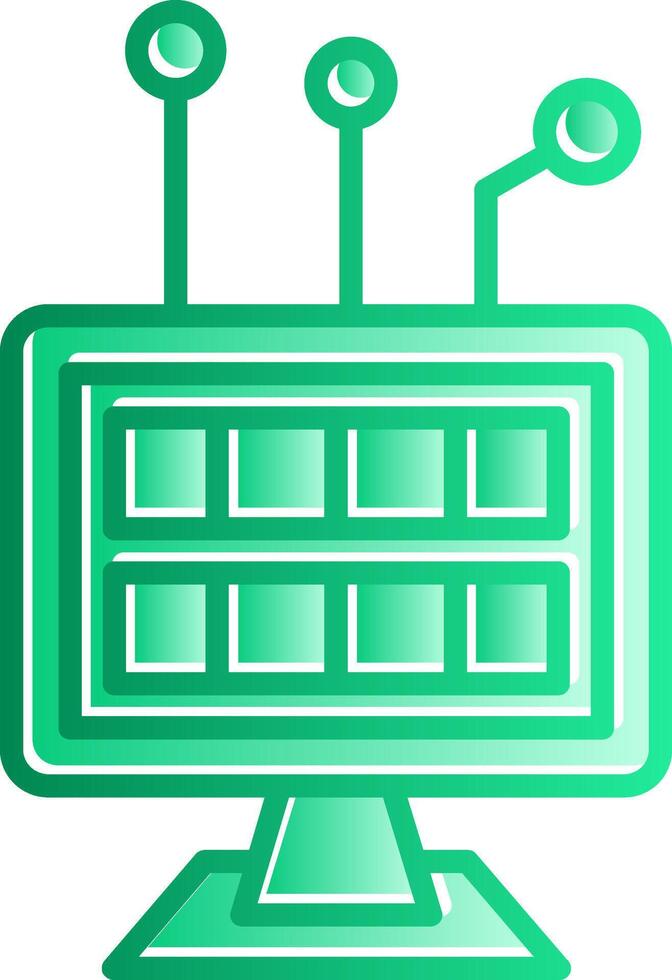 Digital Disruption Gradient Slip Icon vector