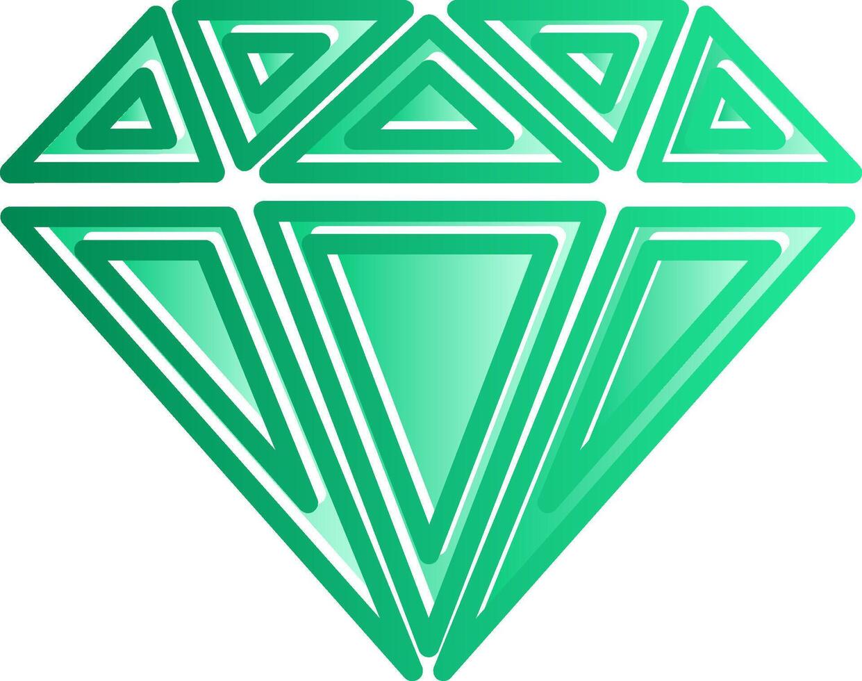 Diamond Gradient Slip Icon vector