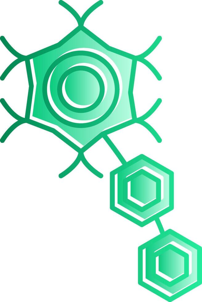 Neuron Gradient Slip Icon vector