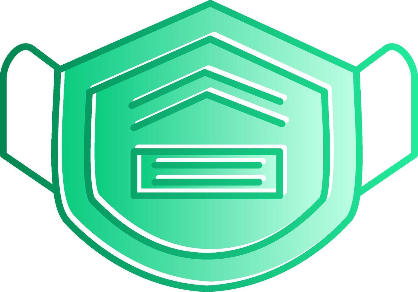 Mask Gradient Slip Icon vector