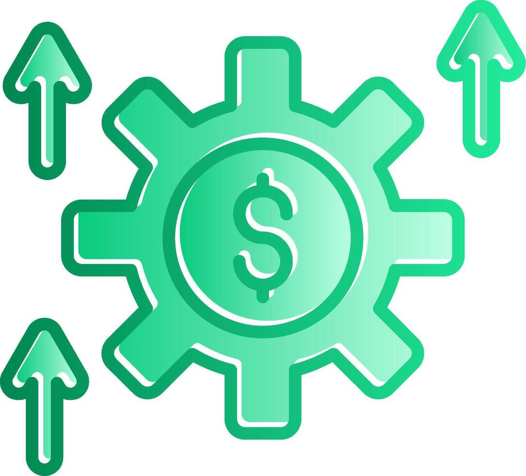 Business Gradient Slip Icon vector