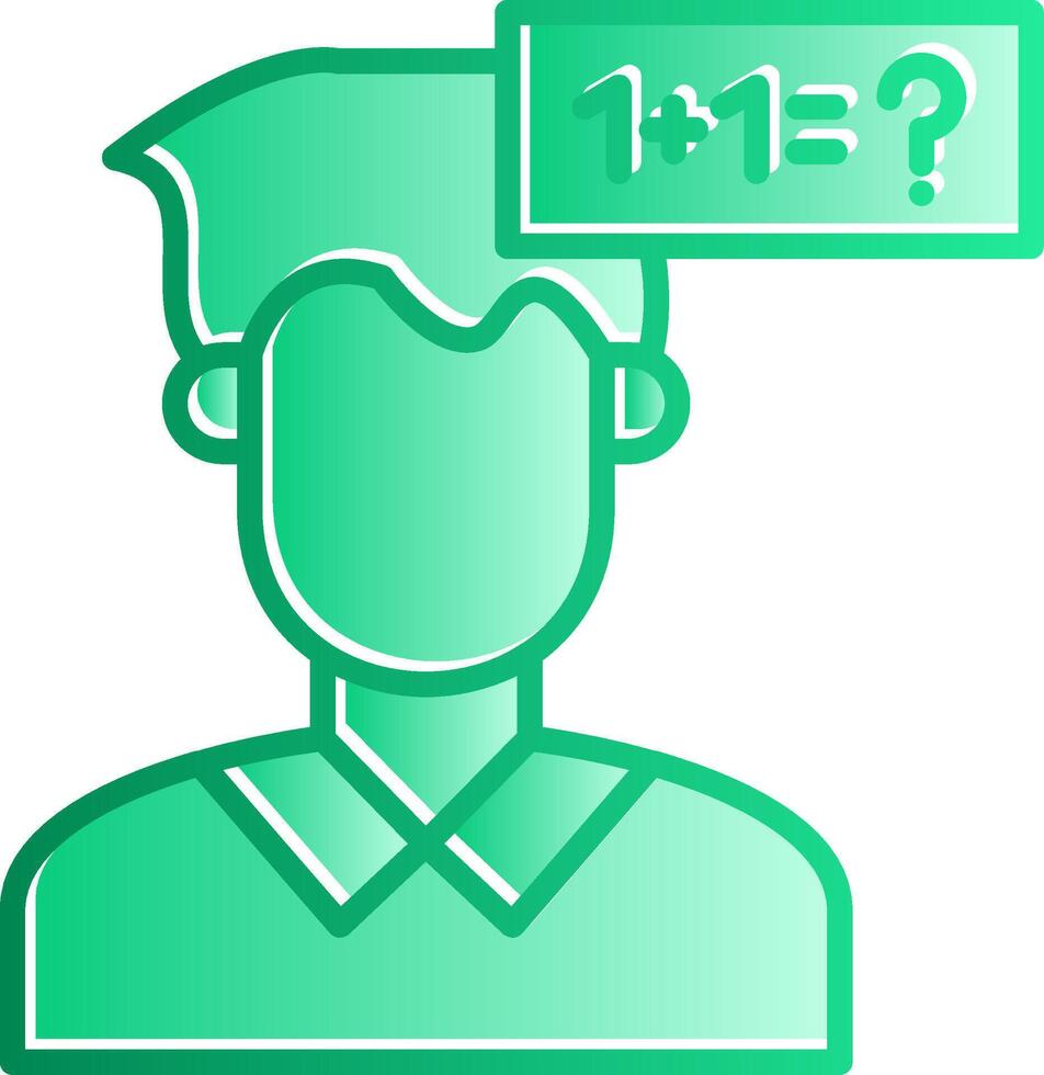 Parkinson Gradient Slip Icon vector