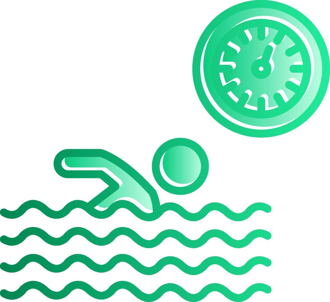 Best Time Gradient Slip Icon vector