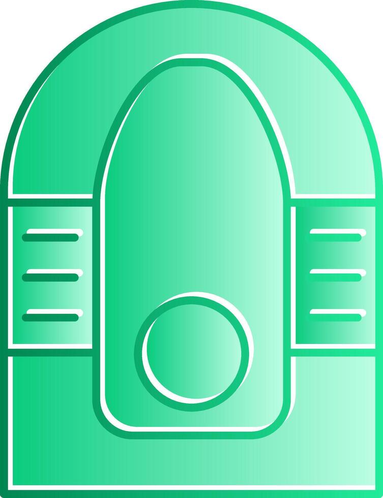 Portable Toilet Gradient Slip Icon vector