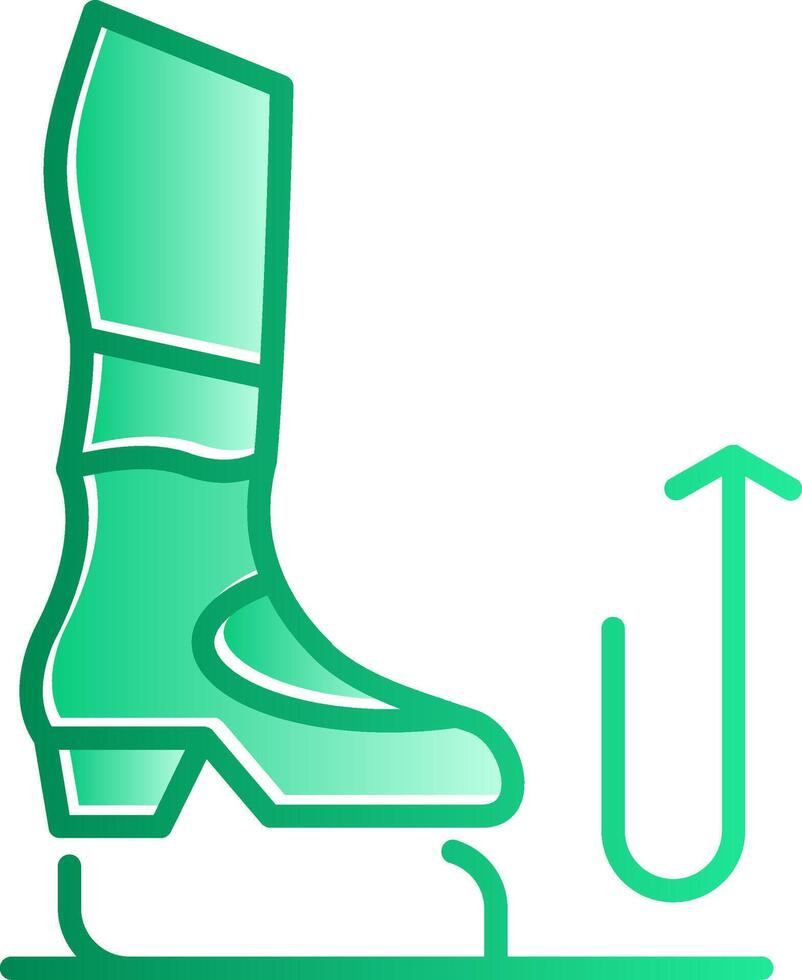 Stomp Gradient Slip Icon vector