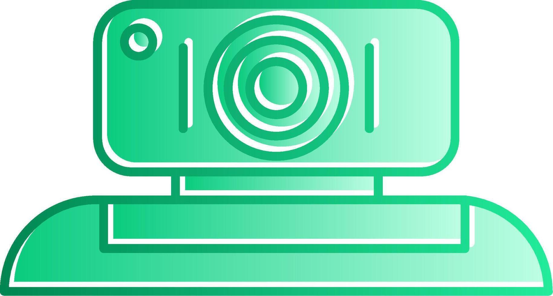 Webcam Gradient Slip Icon vector