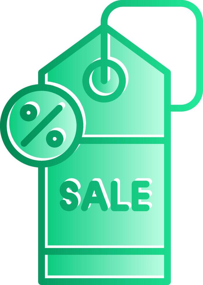 Sale Gradient Slip Icon vector