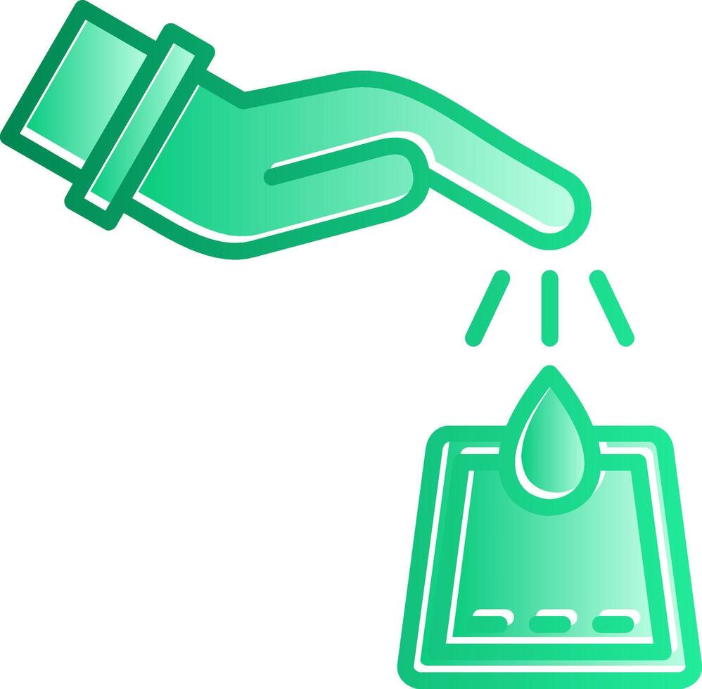 Diabetes Gradient Slip Icon vector