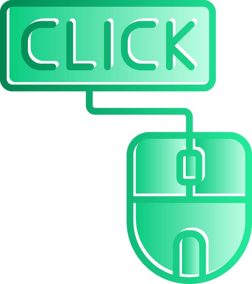 Click Gradient Slip Icon vector
