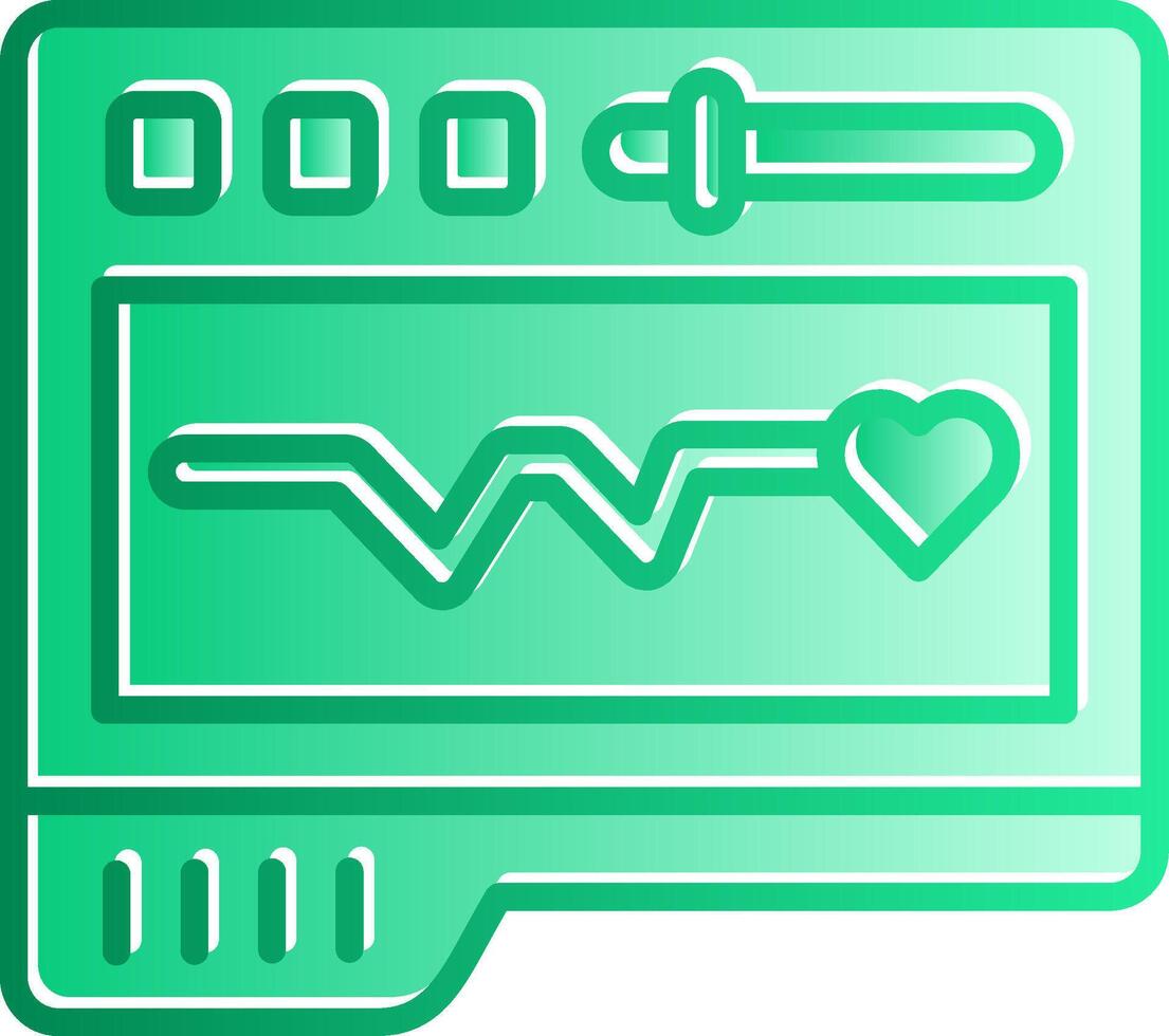 Pacemaker Gradient Slip Icon vector