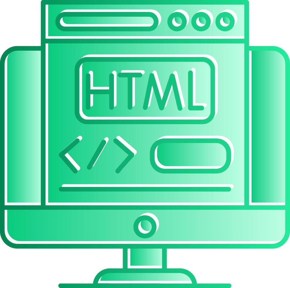 Html Gradient Slip Icon vector