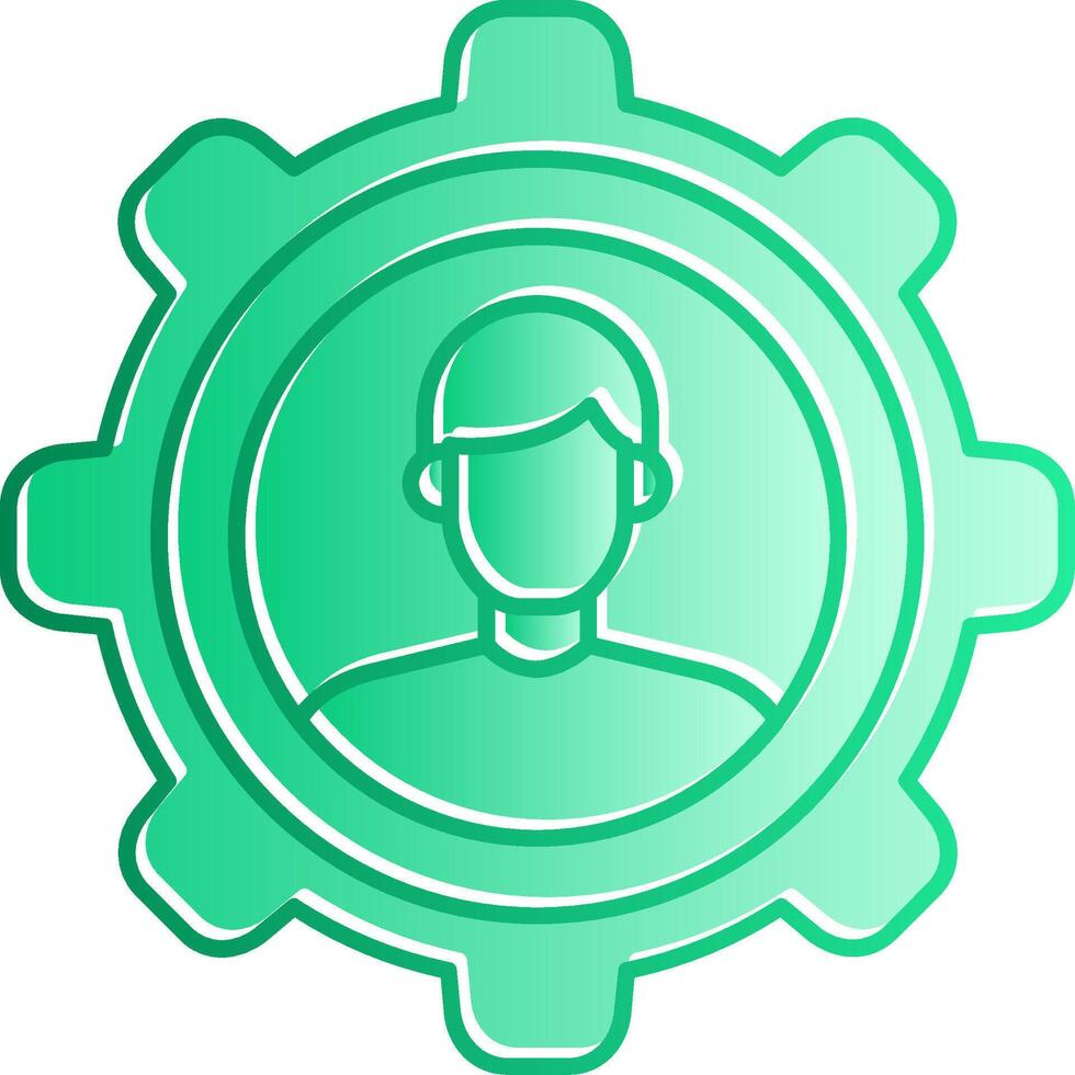 Customer Relationship Gradient Slip Icon vector