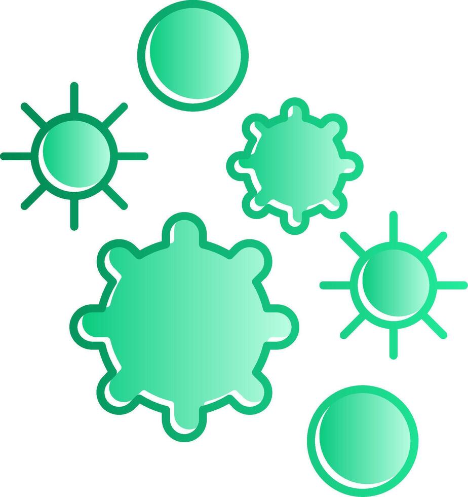 Allergen Gradient Slip Icon vector