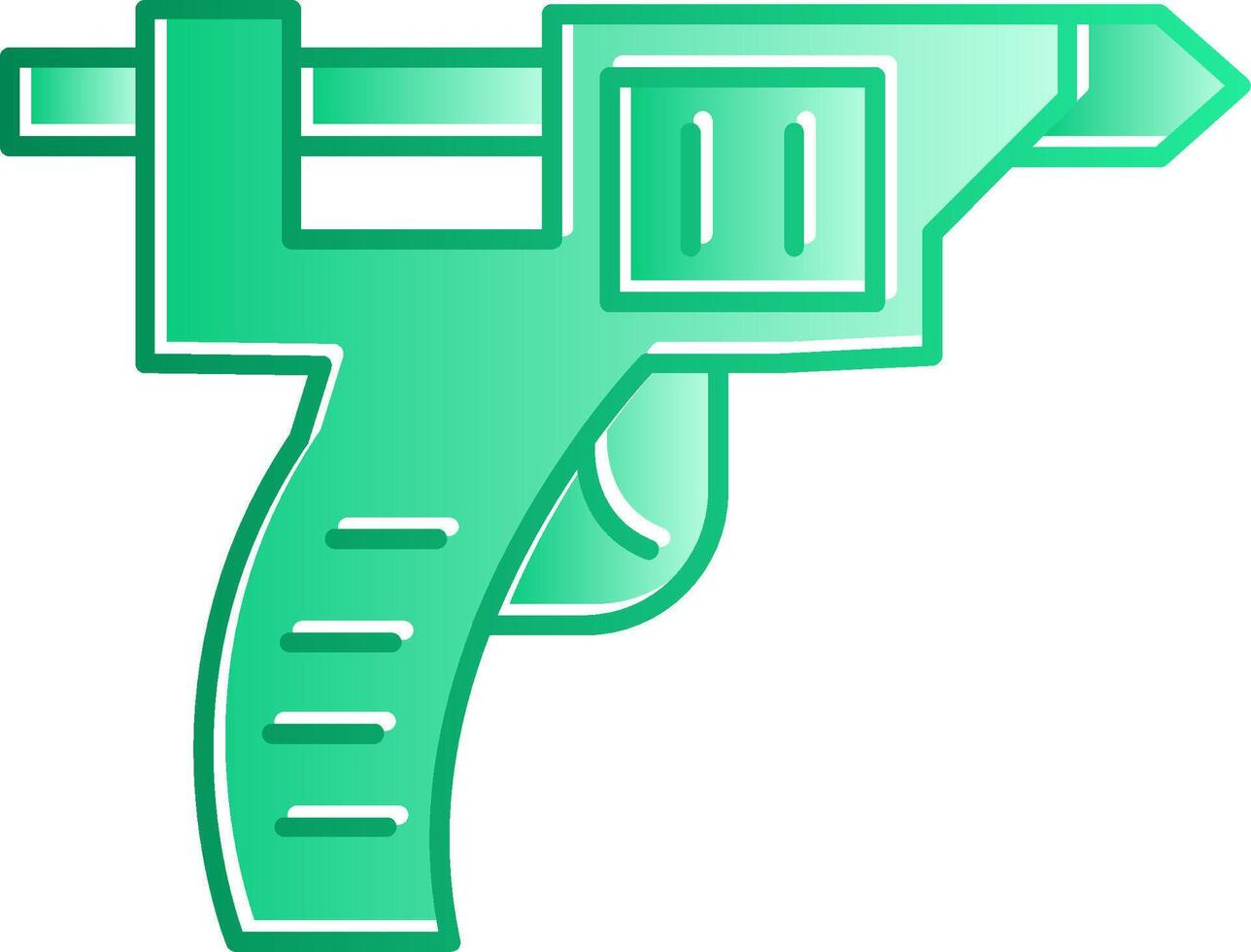 Glue Gun Gradient Slip Icon vector