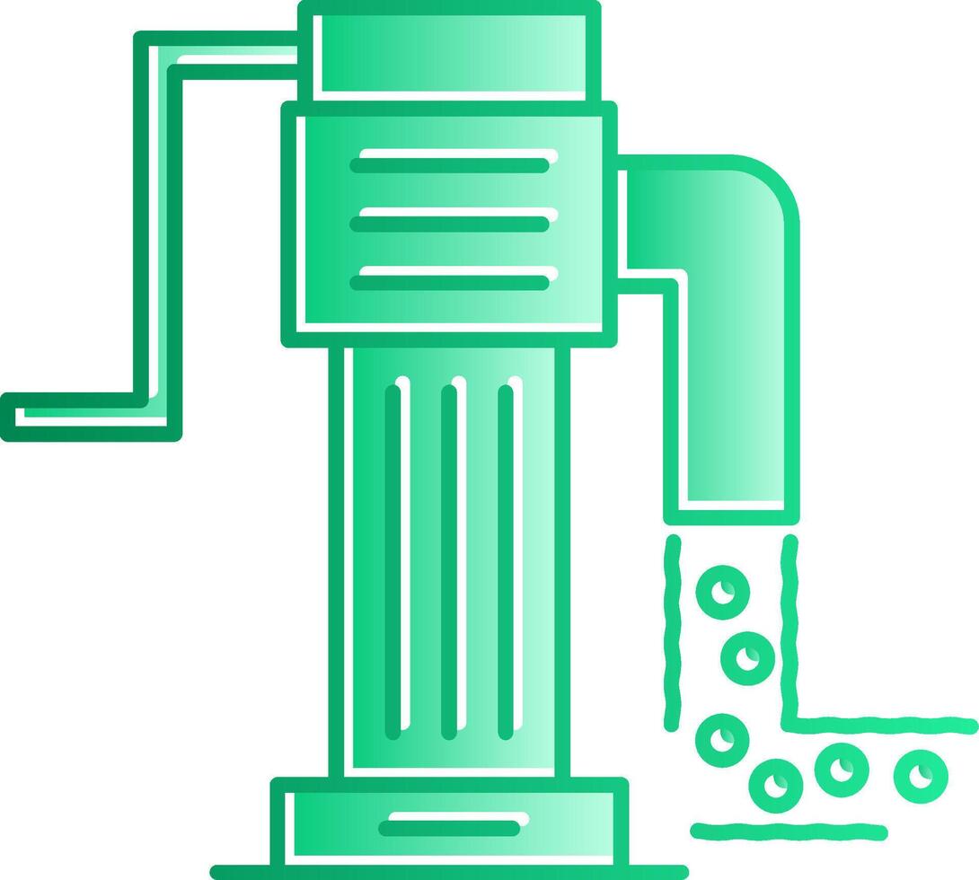 Water Wasting Gradient Slip Icon vector