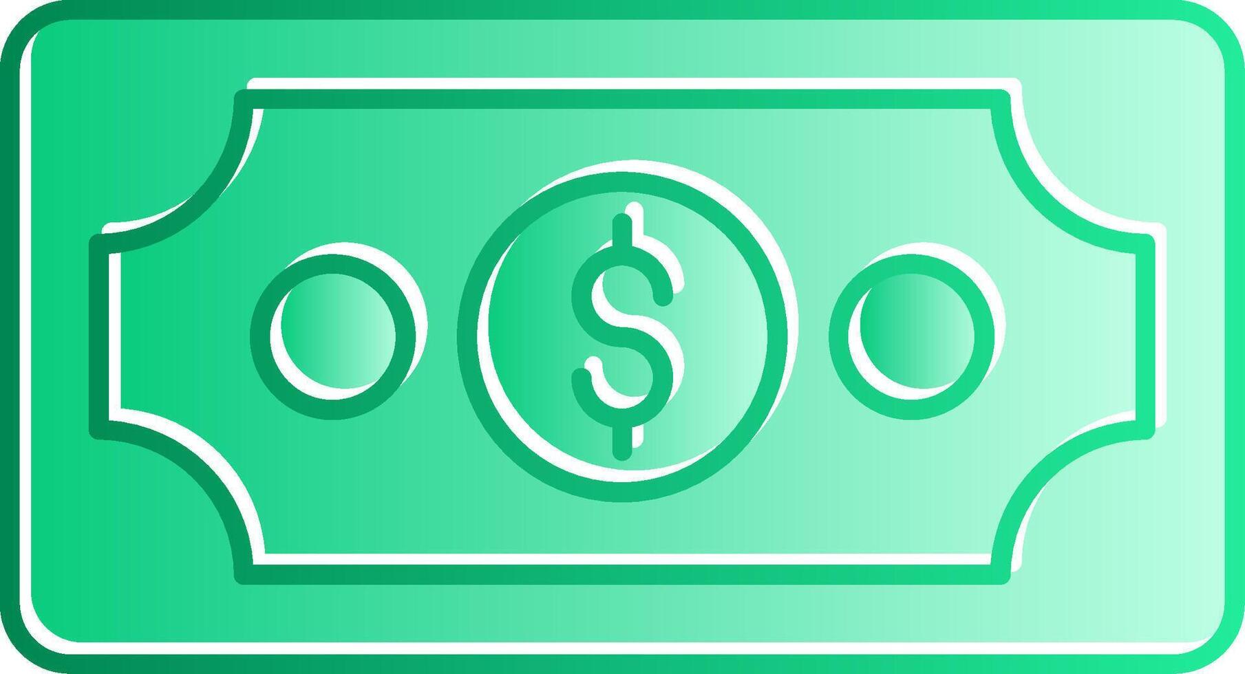 Money Gradient Slip Icon vector