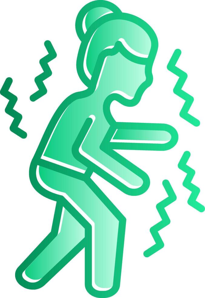 Parkinson Gradient Slip Icon vector