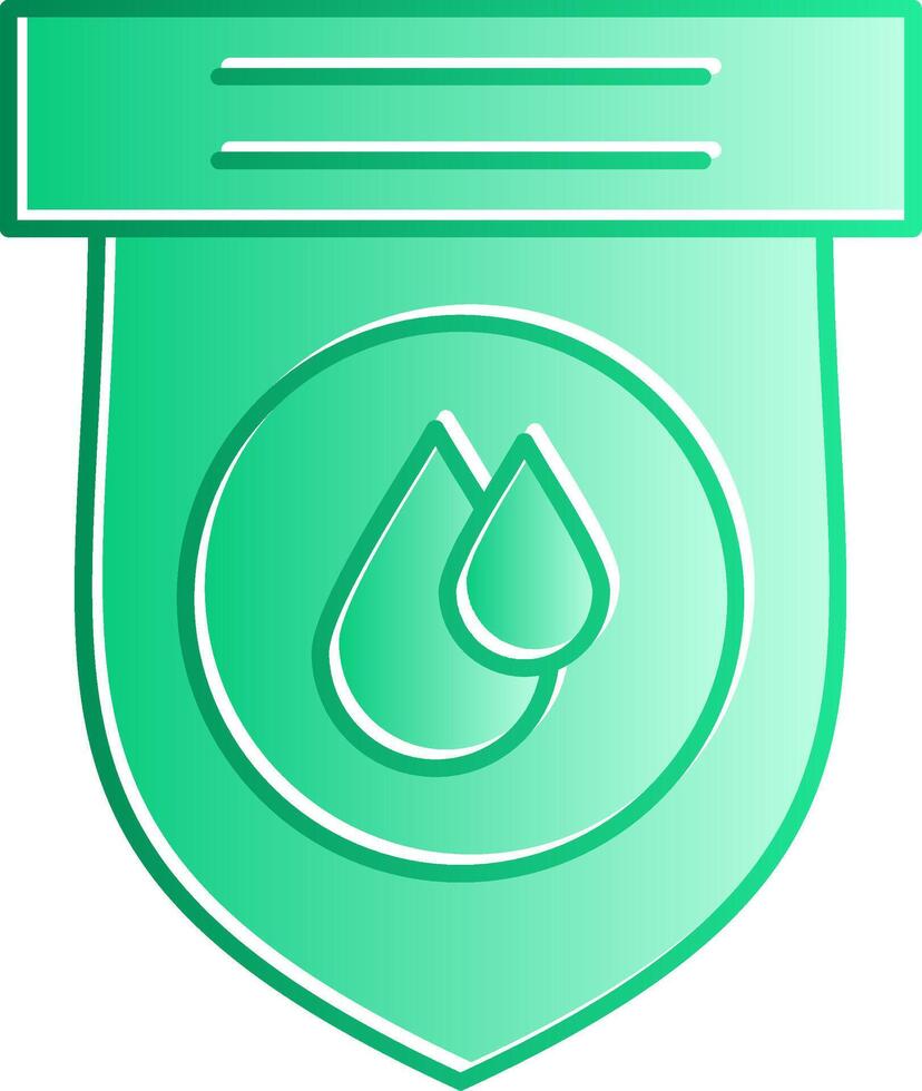 Water Gradient Slip Icon vector