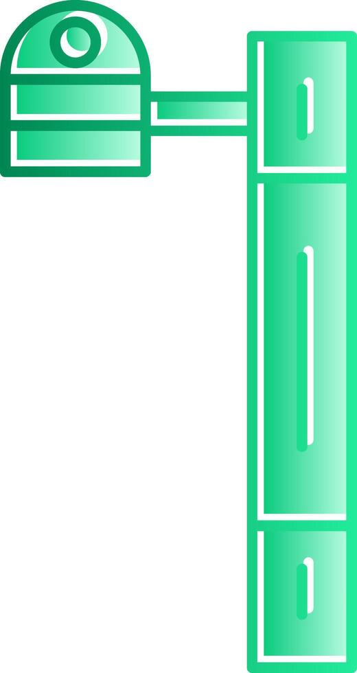 Cctv Gradient Slip Icon vector