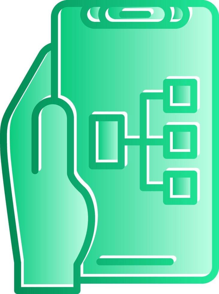 Structure Gradient Slip Icon vector