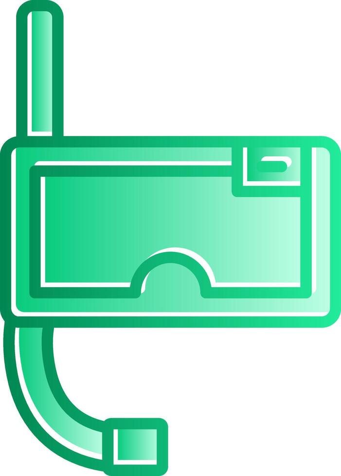 Diving Gradient Slip Icon vector