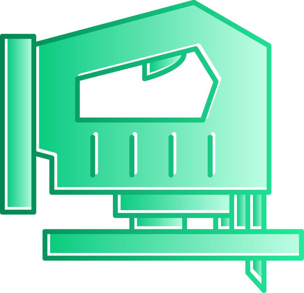 Jigsaw Gradient Slip Icon vector