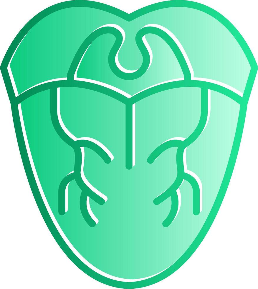 Tongue Gradient Slip Icon vector