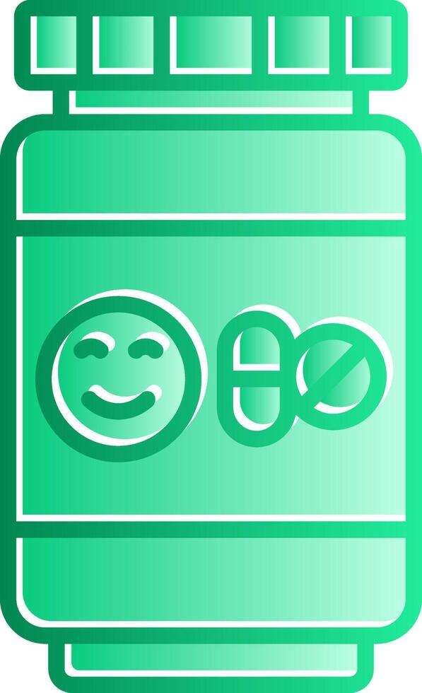 Antidepressant Gradient Slip Icon vector