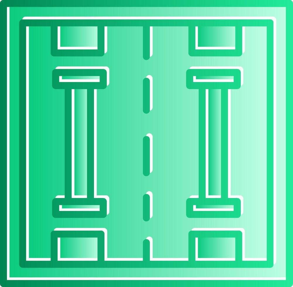 Lane Gradient Slip Icon vector