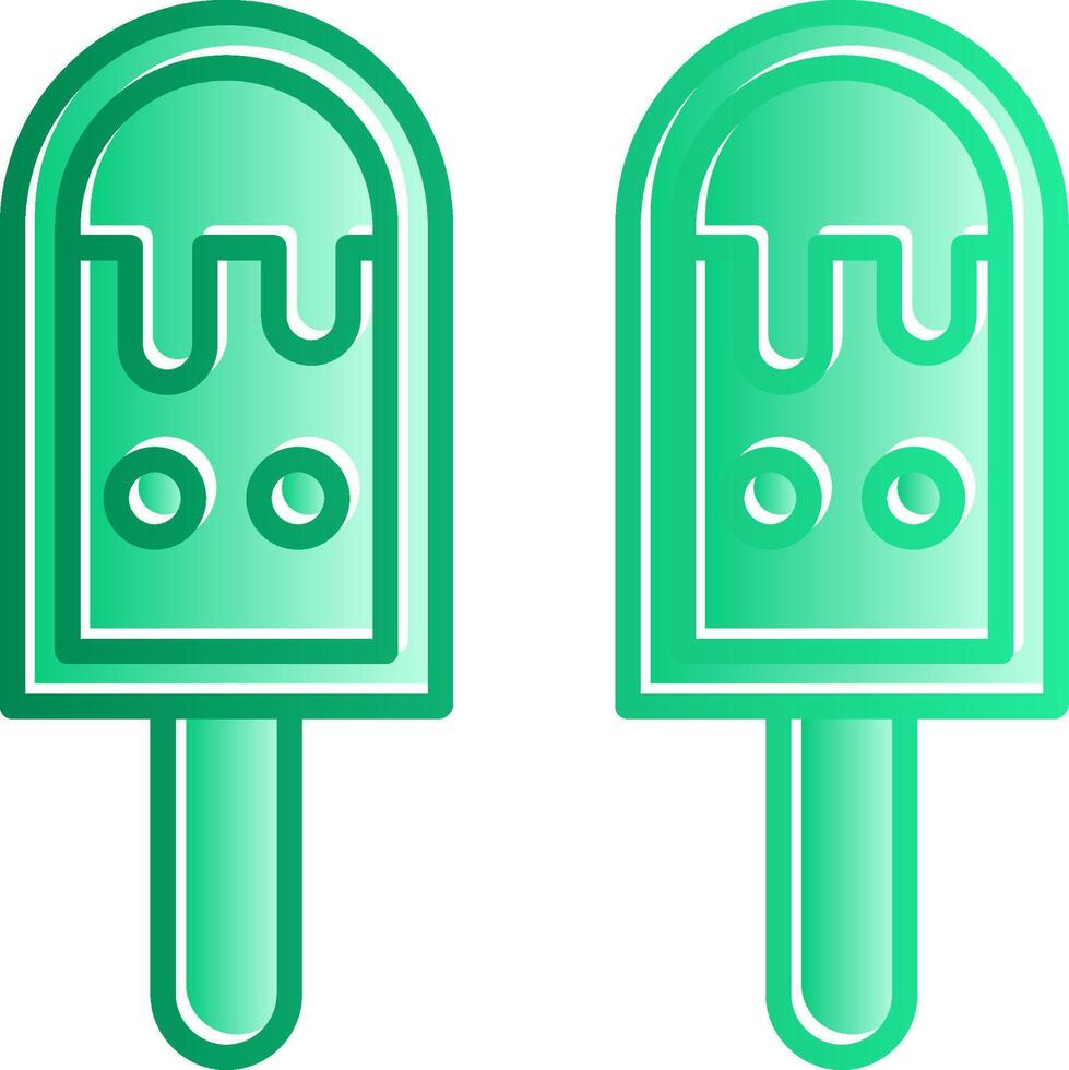 Ice Cream Gradient Slip Icon vector