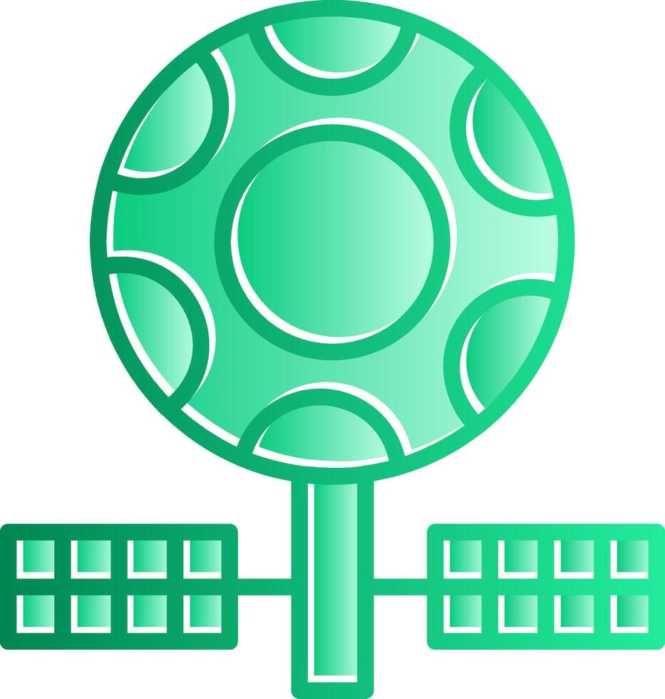 Satellite Gradient Slip Icon vector
