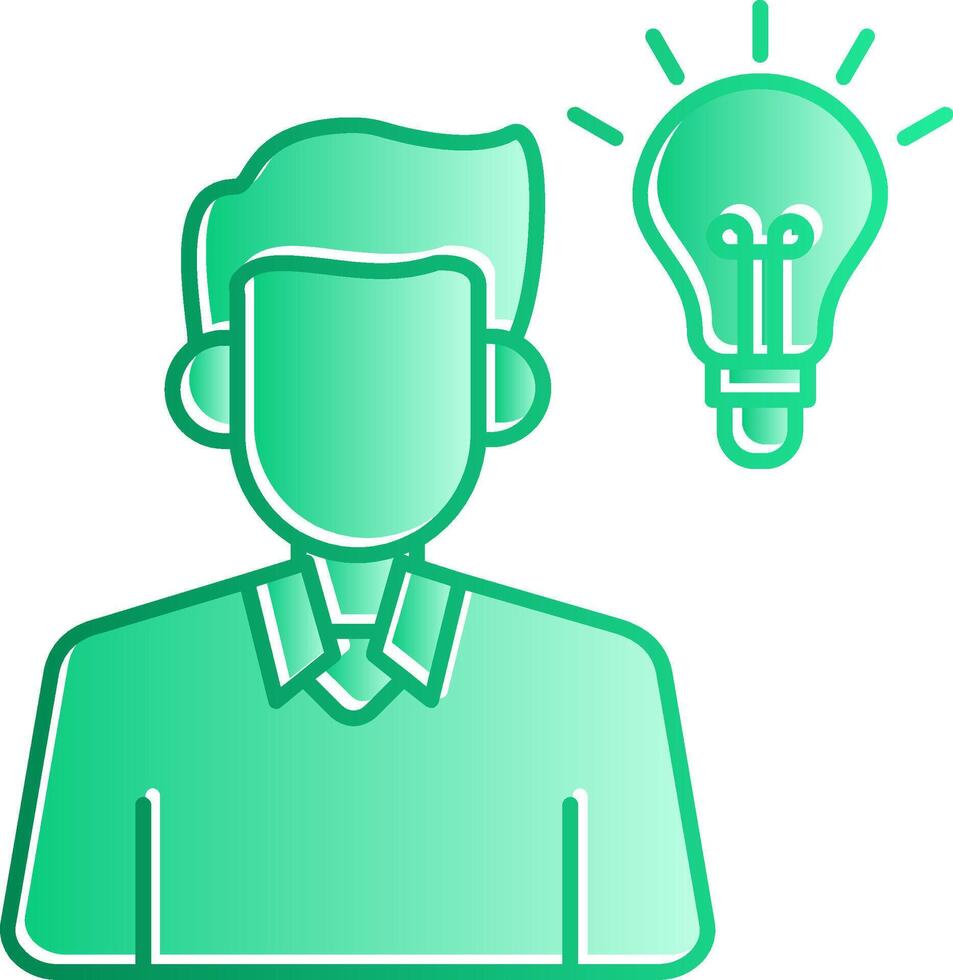 Idea Gradient Slip Icon vector