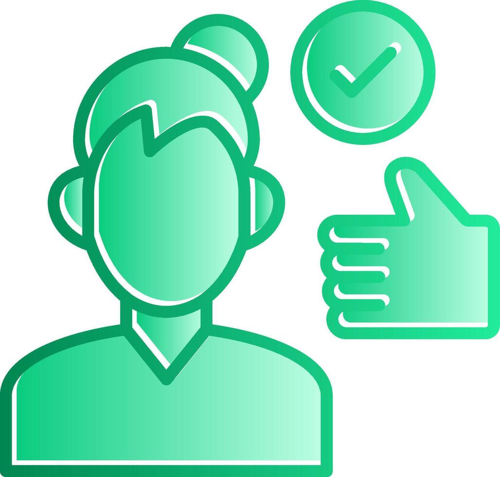 Work Done Gradient Slip Icon vector