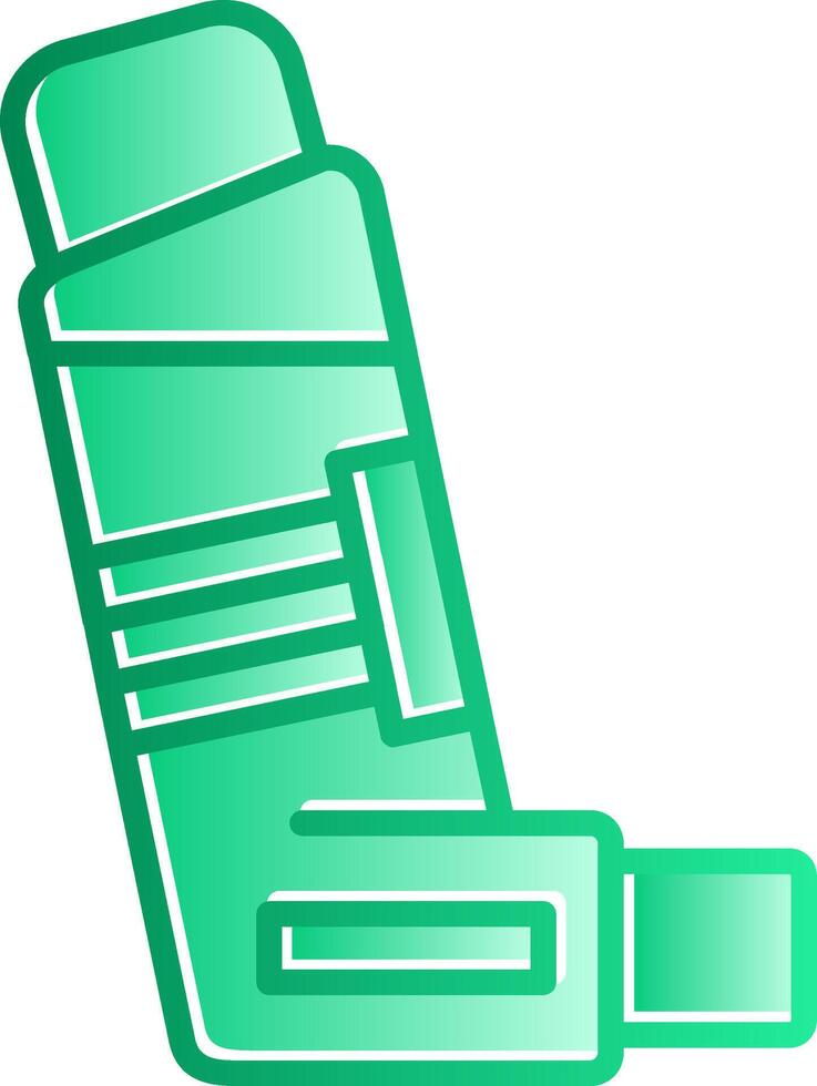 Inhaler Gradient Slip Icon vector