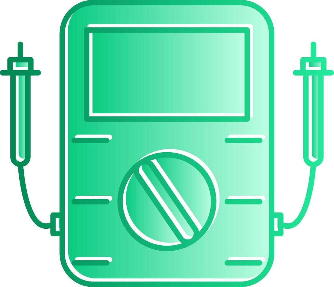 Voltmeter Gradient Slip Icon vector