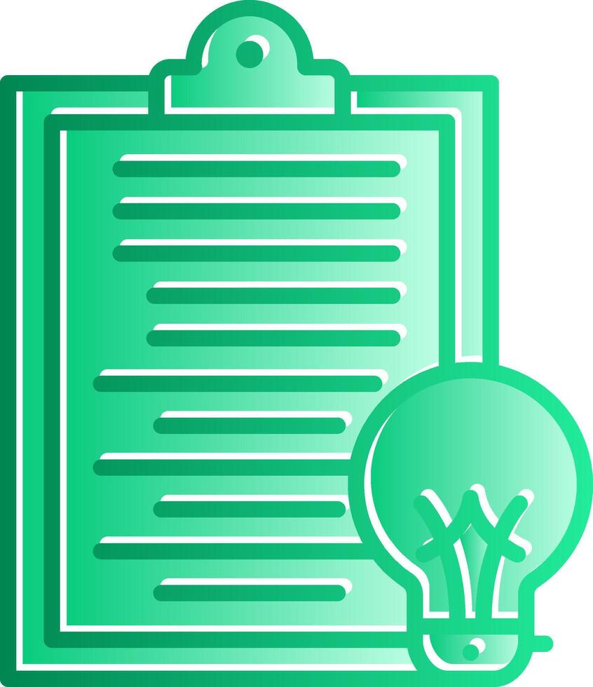 Summary Gradient Slip Icon vector