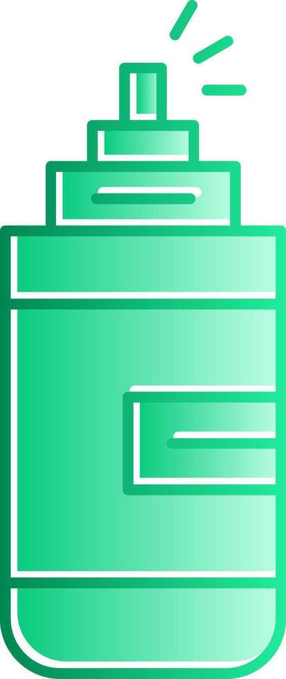 Self Defense Gradient Slip Icon vector