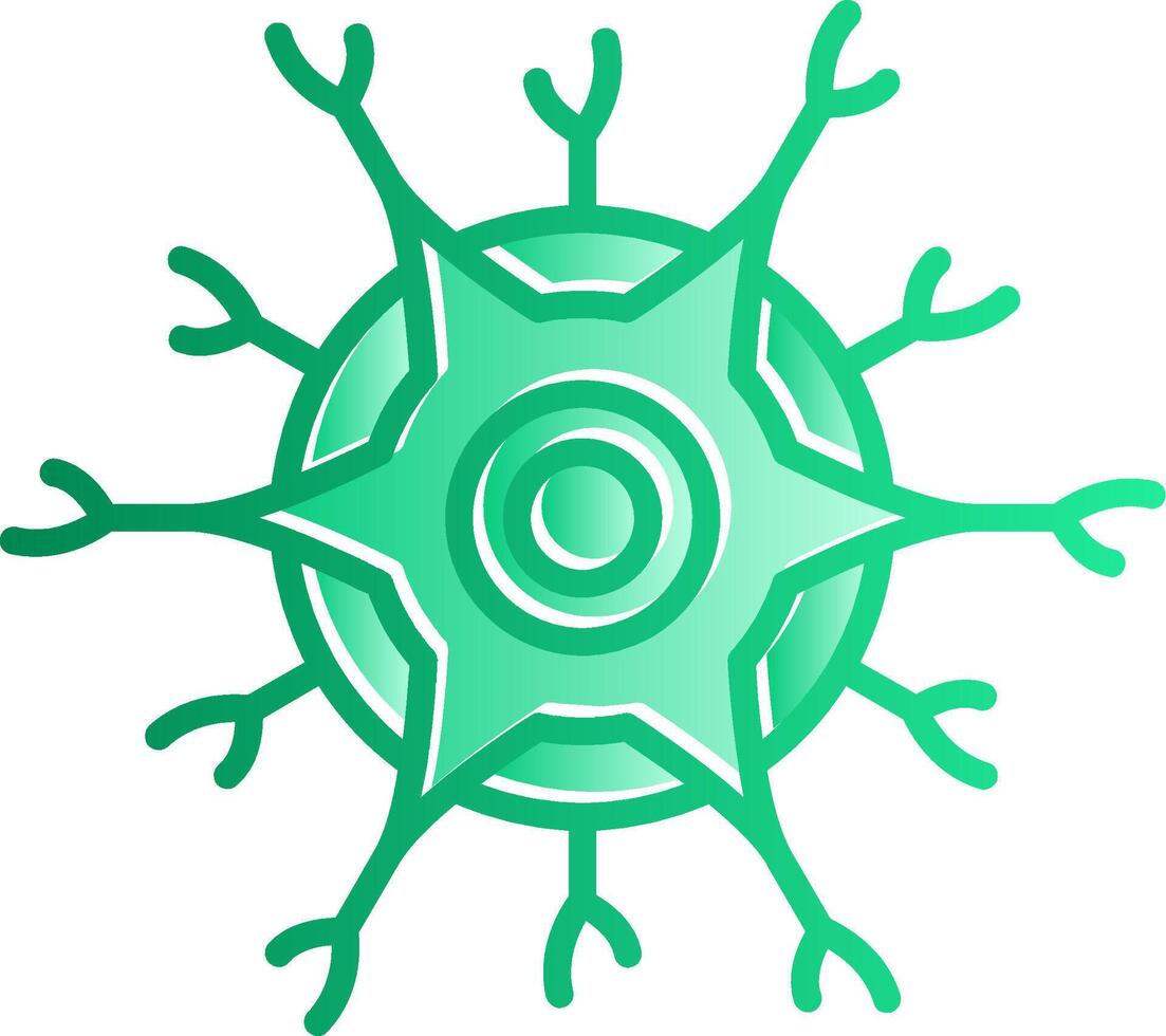 Neuron Gradient Slip Icon vector