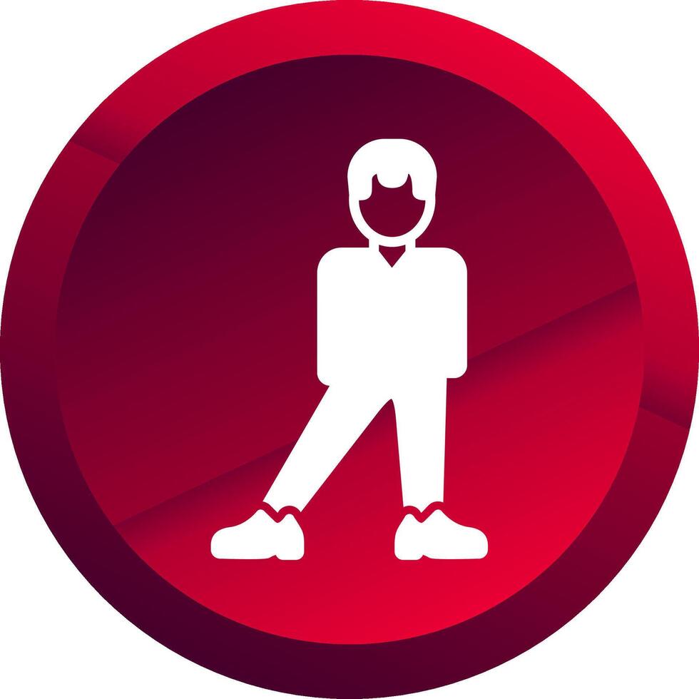 Balanced Glyph Button Icon vector