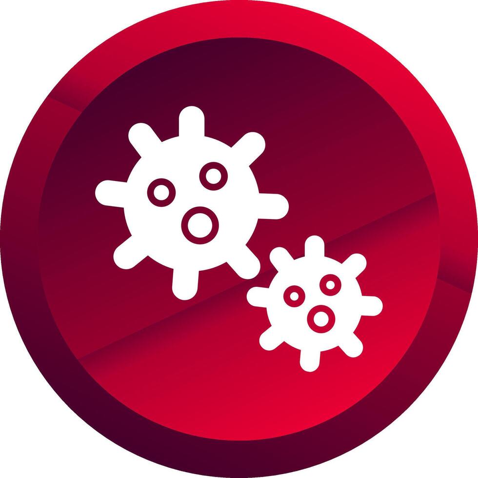 Platelet Glyph Button Icon vector