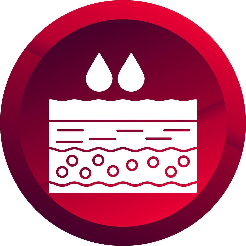 Underground Water Glyph Button Icon vector