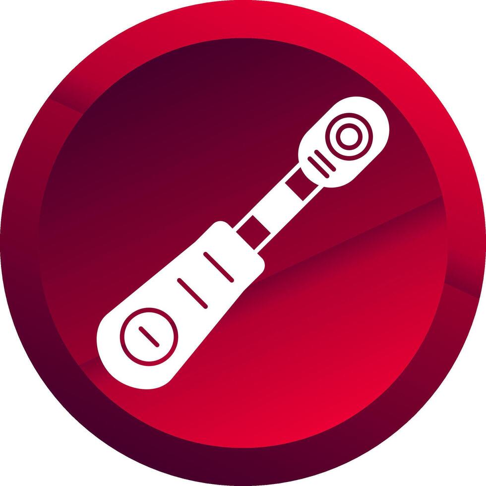 Ratchet Glyph Button Icon vector