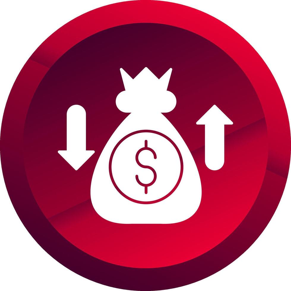 Sales Enablement Glyph Button Icon vector