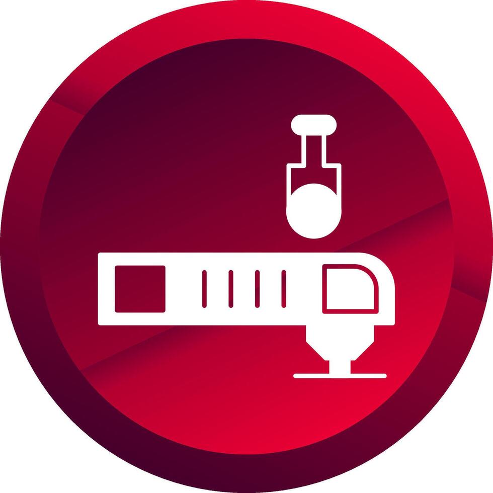 Oscillating Multi Tool Glyph Button Icon vector