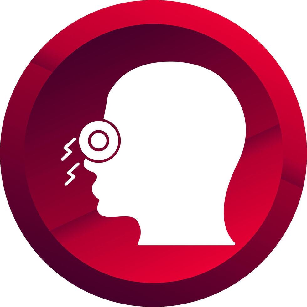 Congestion Glyph Button Icon vector
