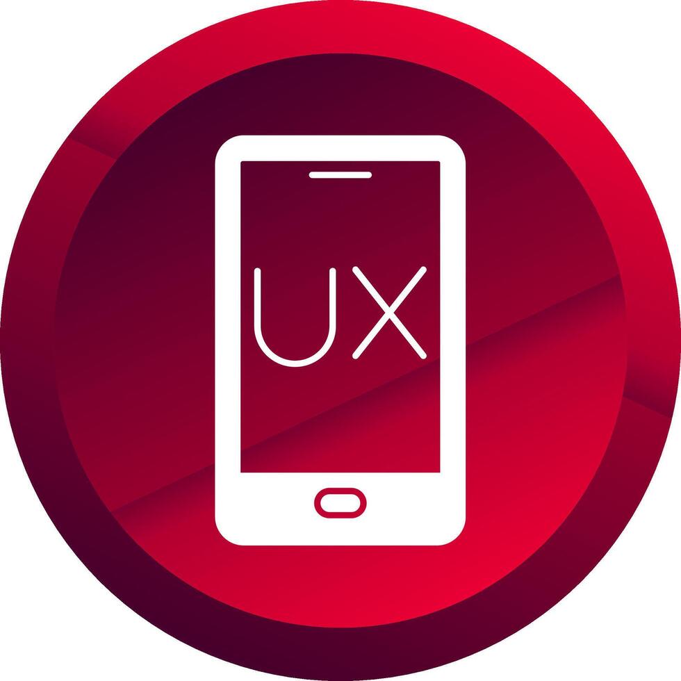 Ux Design Glyph Button Icon vector