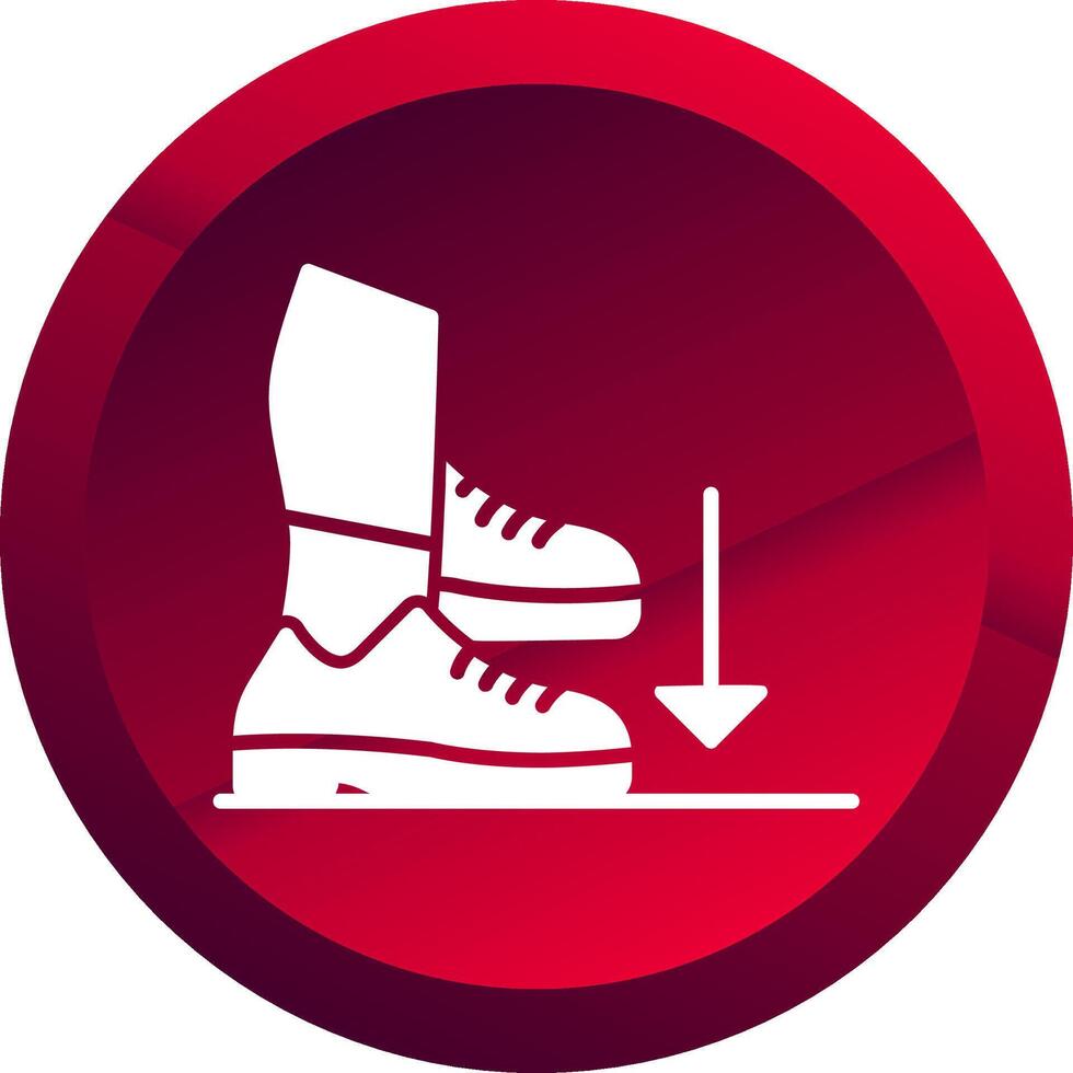 Stamp Glyph Button Icon vector