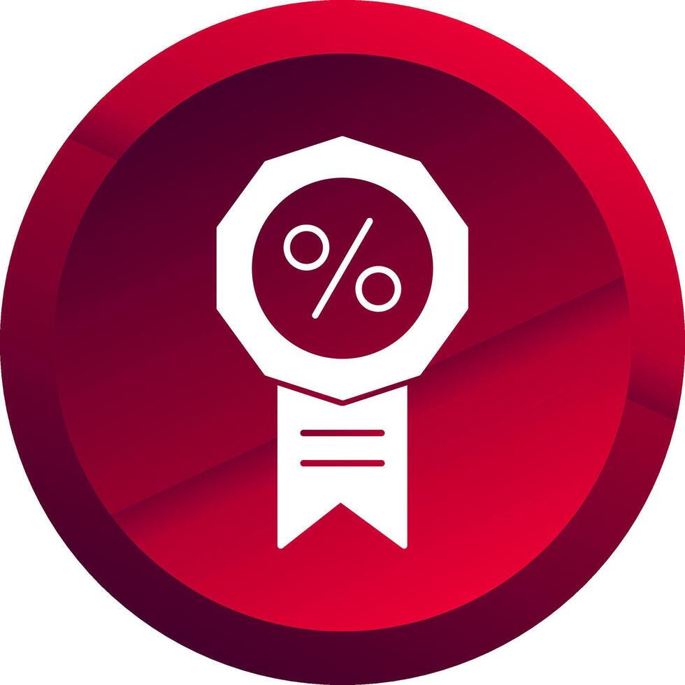 Badge Glyph Button Icon vector